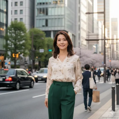 40代のグリーンパンツコーデ集｜パーソナルカラー春夏秋冬別に紹介