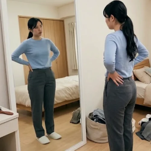 骨格ウェーブはパンツが似合わない？着太り・短足見えを解決するパンツの選び方｜図解あり